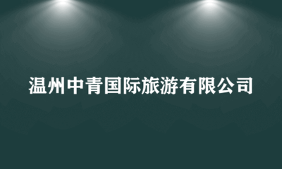 溫州中青國際旅游翻譯服務(wù)